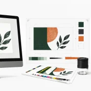 AI label design transitioning from digital concept to production-ready packaging artwork, showing the gap between AI output and physical print production.